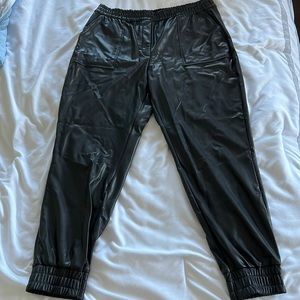 Pleather Joggers from Express